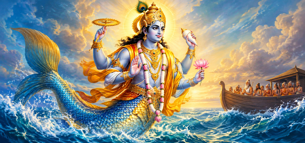 Lord Vishnu Matsya Avatar