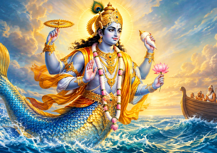 Lord Vishnu Matsya Avatar