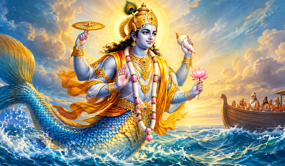 Lord Vishnu Matsya Avatar